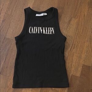 Calvin Klein Black Sleeveless Tank Top - S